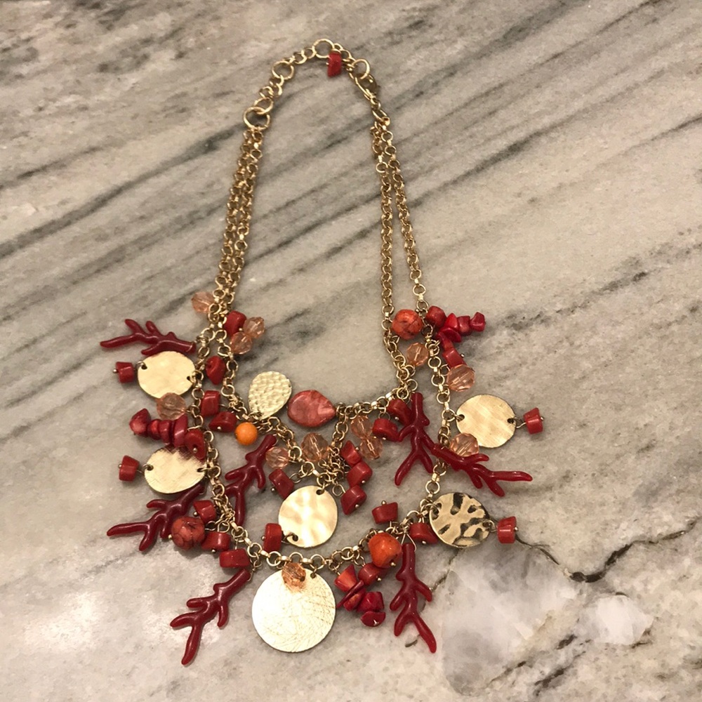 Coral necklace - perfect for summer!